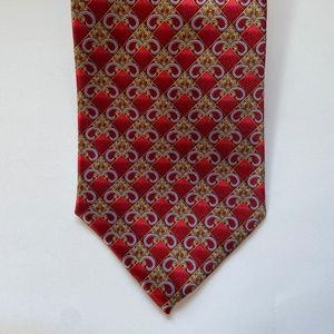 Red Fabrege Silk Tie